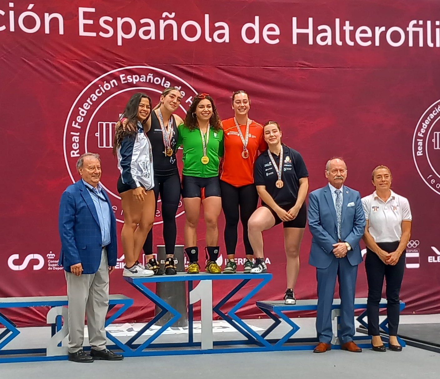 Tres navarras, campeonas de España en el Nacional Absoluto de Halterofilia 2025